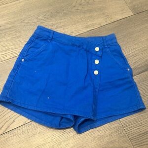 Zara blue denim skort